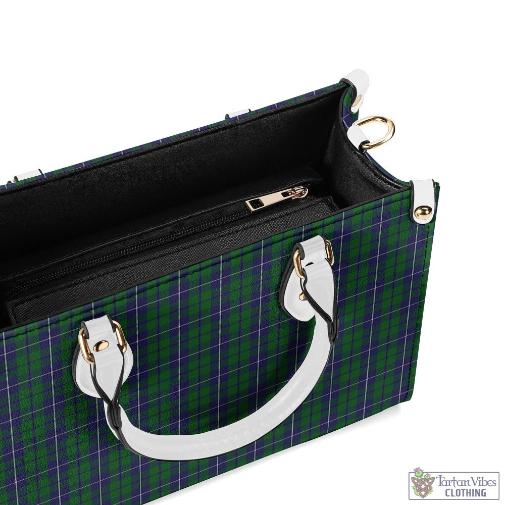 Tartan Vibes Clothing Douglas Green Tartan Luxury Leather Handbags