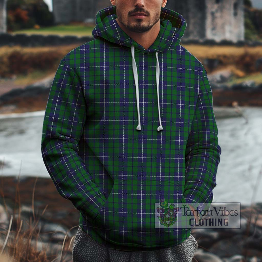 Douglas Green Tartan Cotton Hoodie Pullover Hoodie XS - Tartan Vibes Clothing