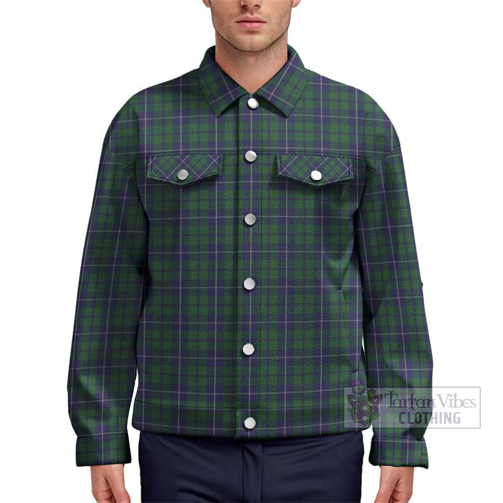 Douglas Green Tartan Unisex Lapel Cotton Jacket Unisex - Tartan Vibes Clothing