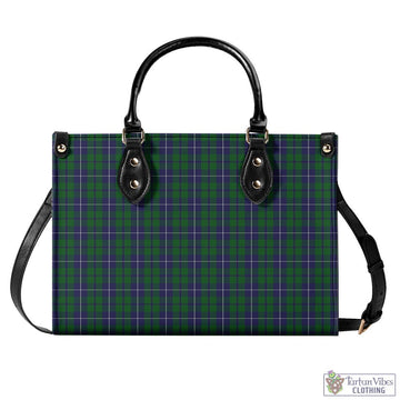 Douglas Green Tartan Luxury Leather Handbags