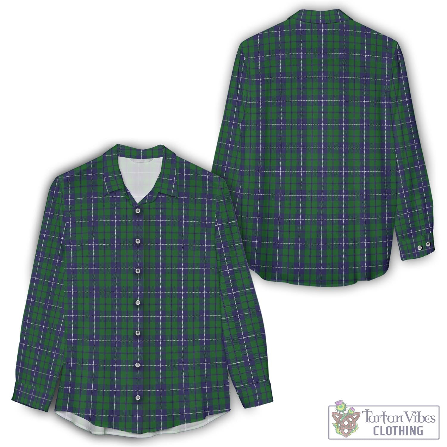 Douglas Green Tartan Womens Casual Shirt