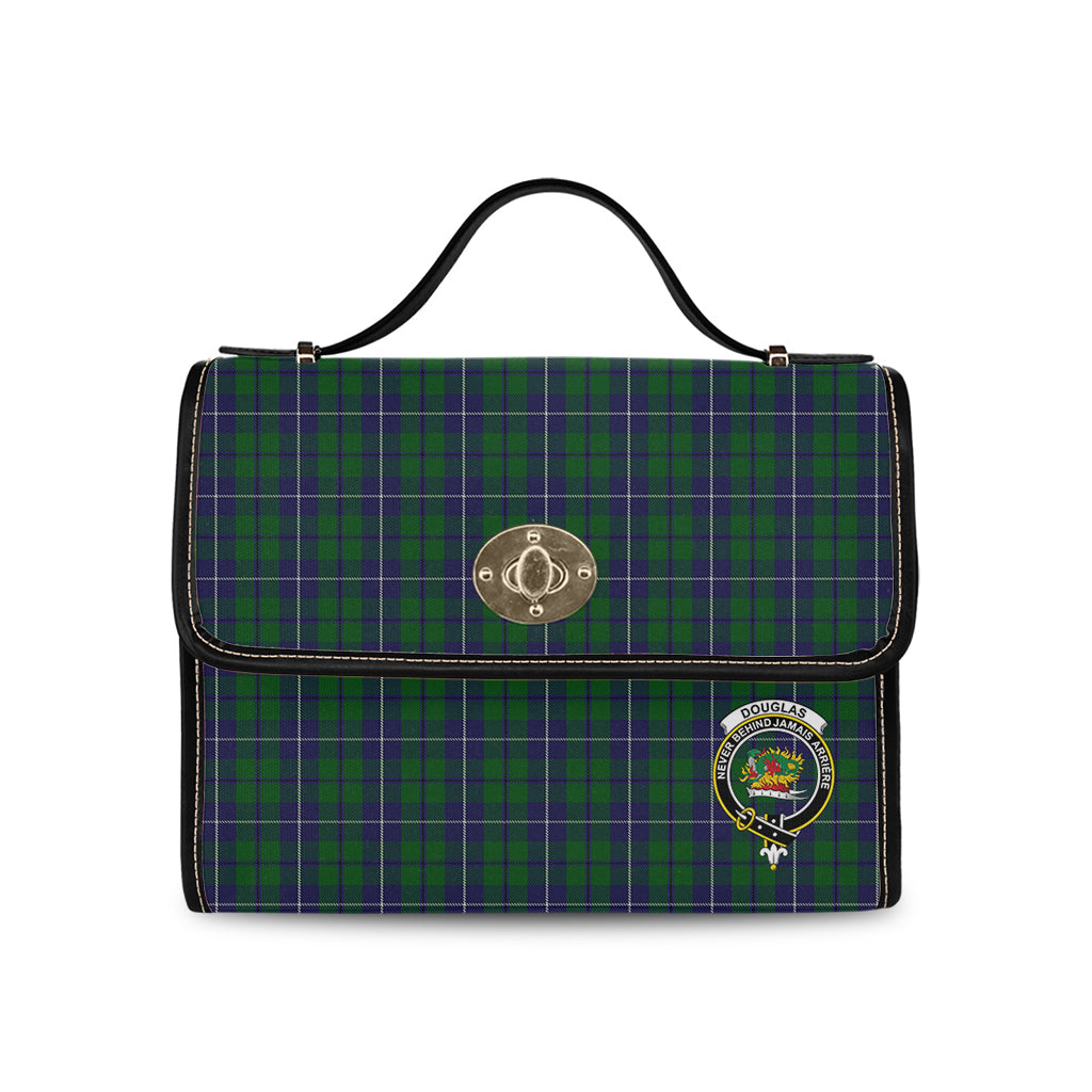 douglas-green-tartan-leather-strap-waterproof-canvas-bag-with-family-crest