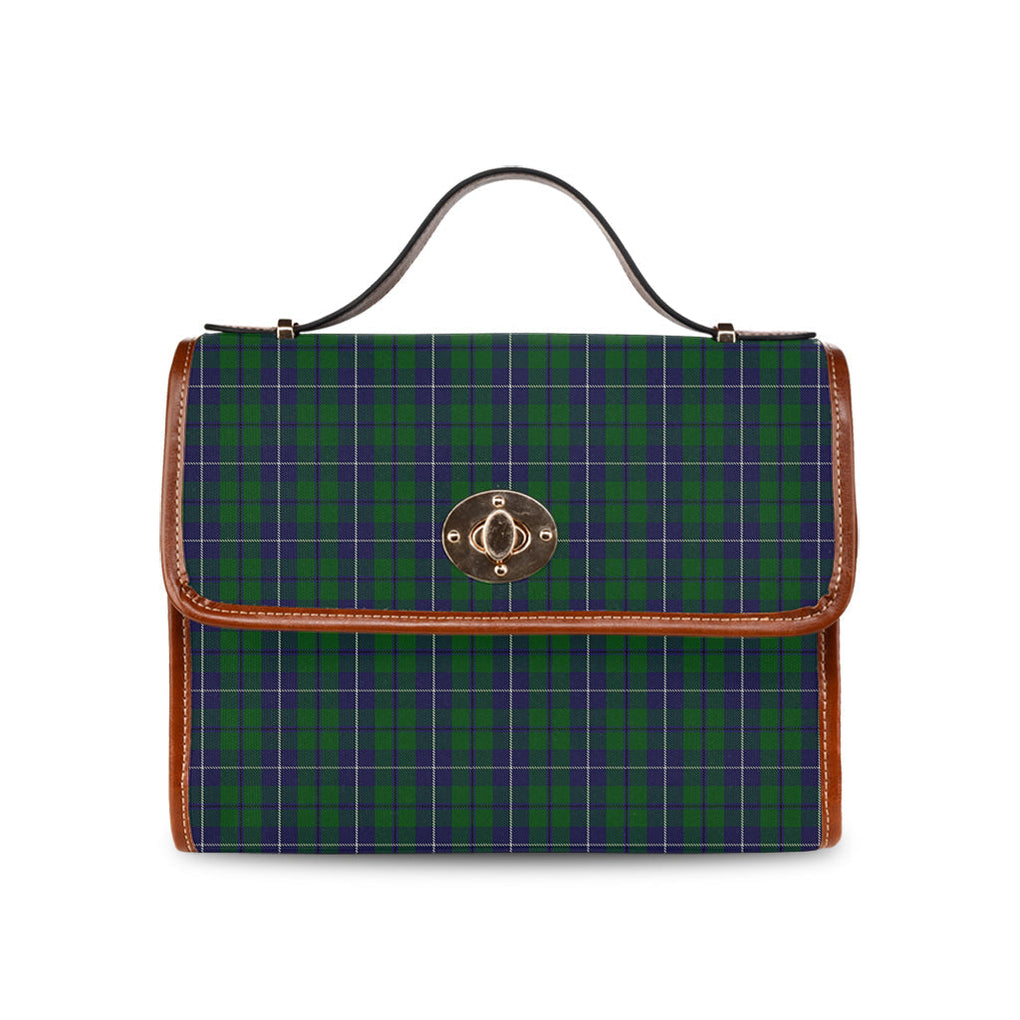 douglas-green-tartan-leather-strap-waterproof-canvas-bag