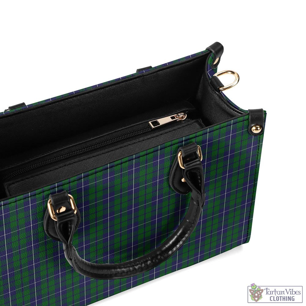 Tartan Vibes Clothing Douglas Green Tartan Luxury Leather Handbags