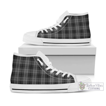 Douglas Grey Tartan High Top Shoes