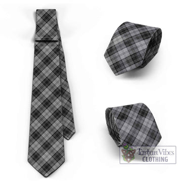 Douglas Grey Tartan Classic Necktie Cross Style