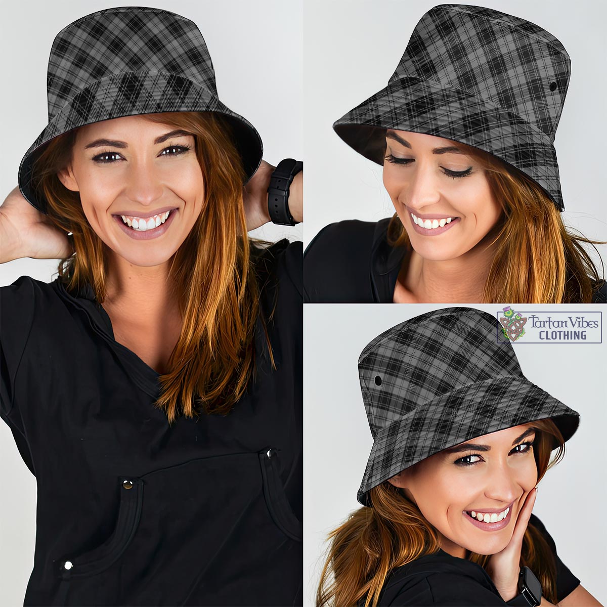 Tartan Vibes Clothing Douglas Grey Tartan Bucket Hat