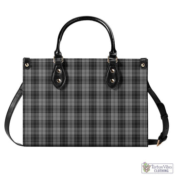 Douglas Grey Tartan Luxury Leather Handbags