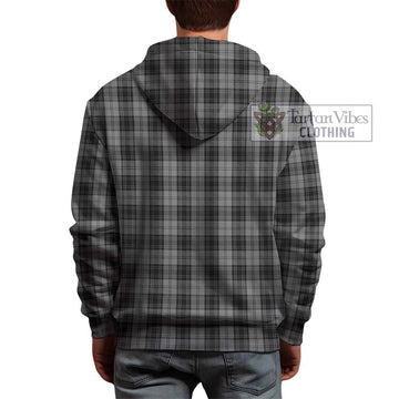 Douglas Grey Tartan Hoodie with Family Crest DNA In Me Style