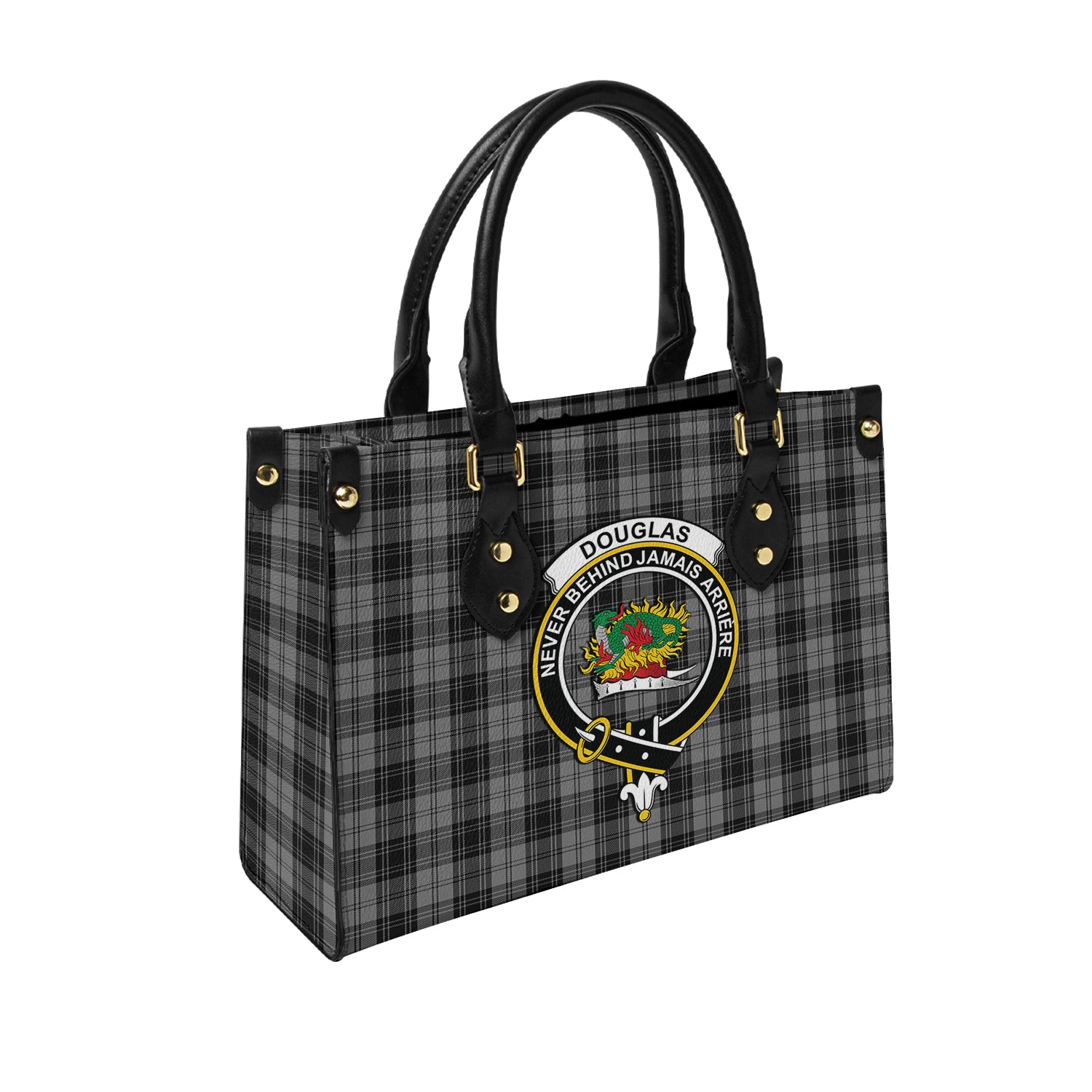 douglas-grey-tartan-leather-bag-with-family-crest