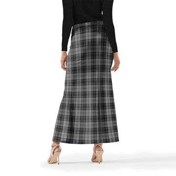 Douglas Grey Tartan Womens Full Length Skirt