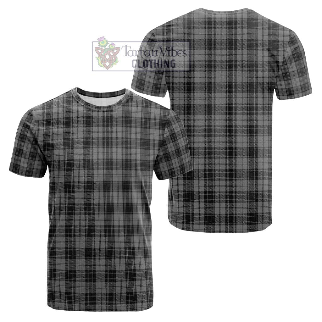 Douglas Grey Tartan Cotton T-Shirt Kid's Shirt - Tartanvibesclothing Shop