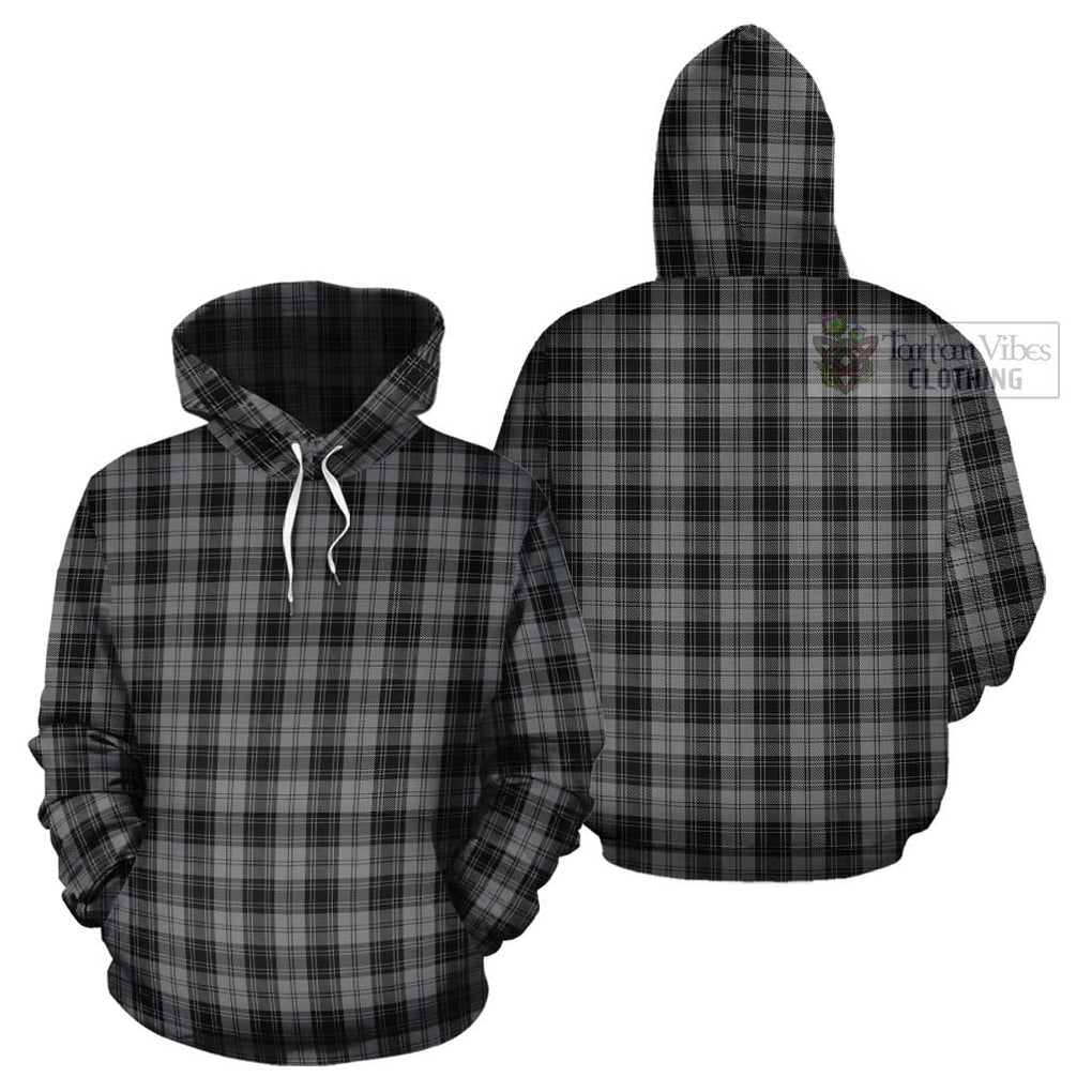 Douglas Grey Tartan Cotton Hoodie Pullover Hoodie - Tartan Vibes Clothing