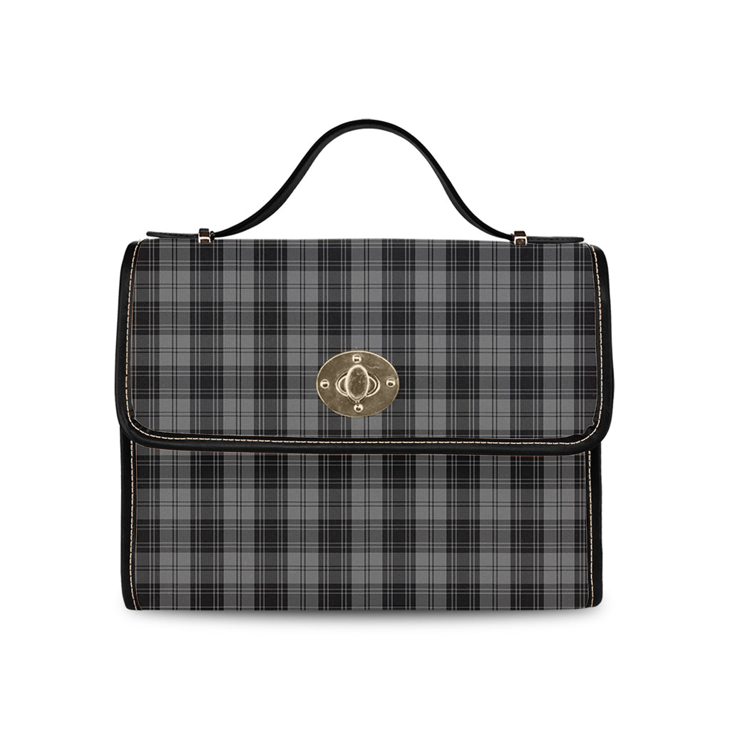 douglas-grey-tartan-leather-strap-waterproof-canvas-bag