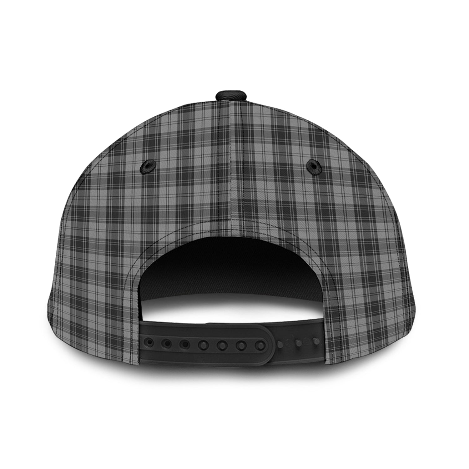 Douglas Grey Tartan Classic Cap with Family Crest - Tartan Vibes Clothing