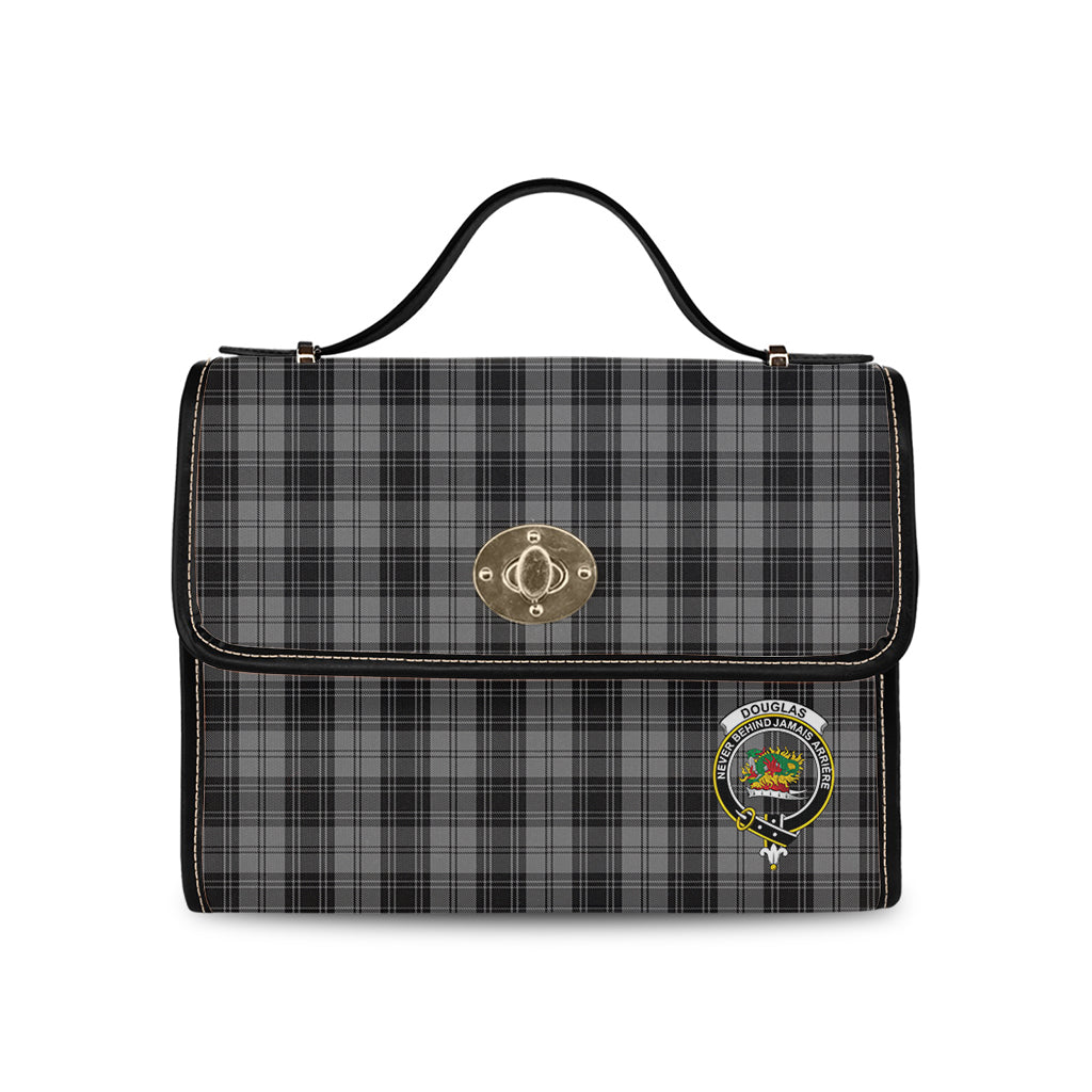 douglas-grey-tartan-leather-strap-waterproof-canvas-bag-with-family-crest