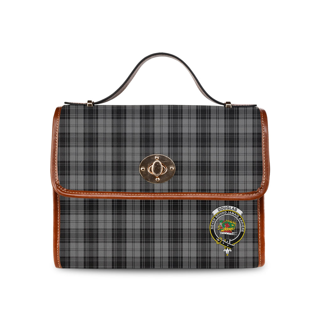 douglas-grey-tartan-leather-strap-waterproof-canvas-bag-with-family-crest