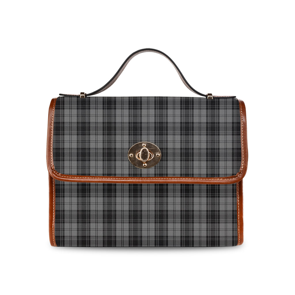 douglas-grey-tartan-leather-strap-waterproof-canvas-bag