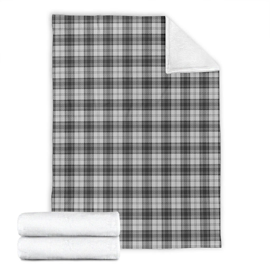 Douglas Grey Modern Tartan Blanket X-Large 59 x 79 inches 150 x 200 cm - Tartan Vibes Clothing