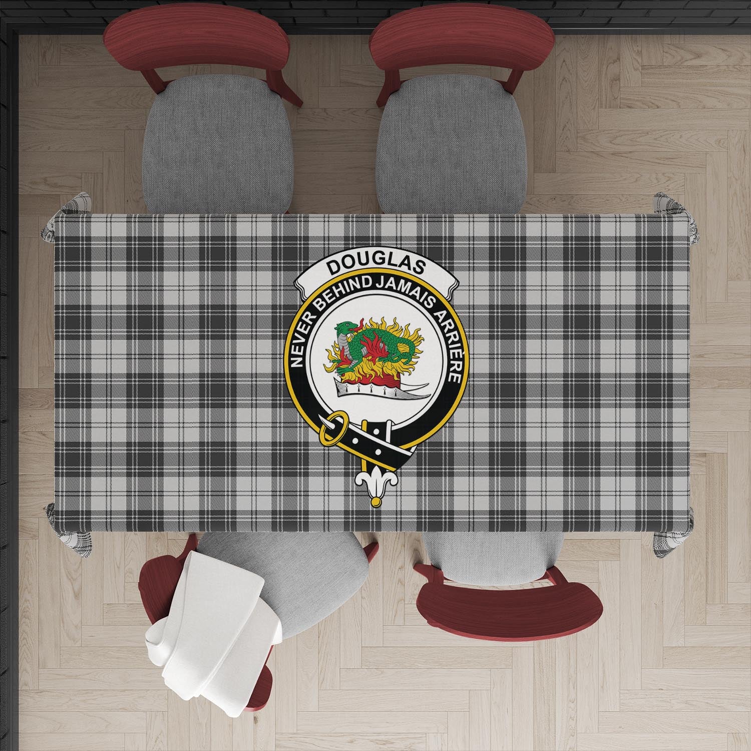 douglas-grey-modern-tatan-tablecloth-with-family-crest