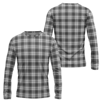 Douglas Grey Modern Tartan Long Sleeve T-Shirt