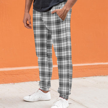 Douglas Grey Modern Tartan Joggers Pants