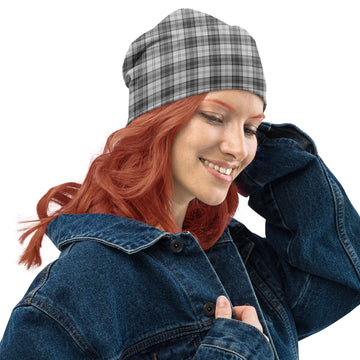 Douglas Grey Modern Tartan Beanies Hat