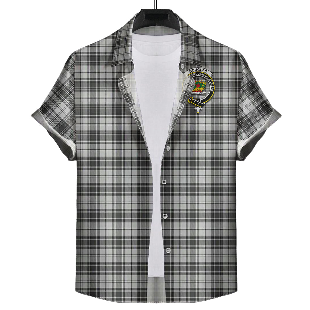 douglas-grey-modern-tartan-short-sleeve-button-down-shirt-with-family-crest