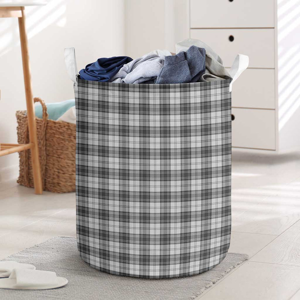 Douglas Grey Modern Tartan Laundry Basket One Size - Tartanvibesclothing Shop