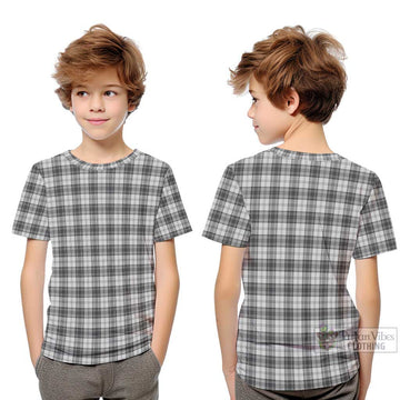 Douglas Grey Modern Tartan Kid T-Shirt