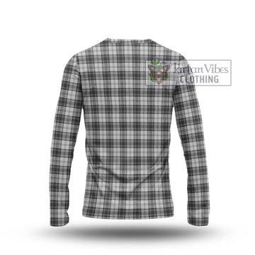 Douglas Grey Modern Tartan Long Sleeve T-Shirt with Family Crest DNA In Me Style