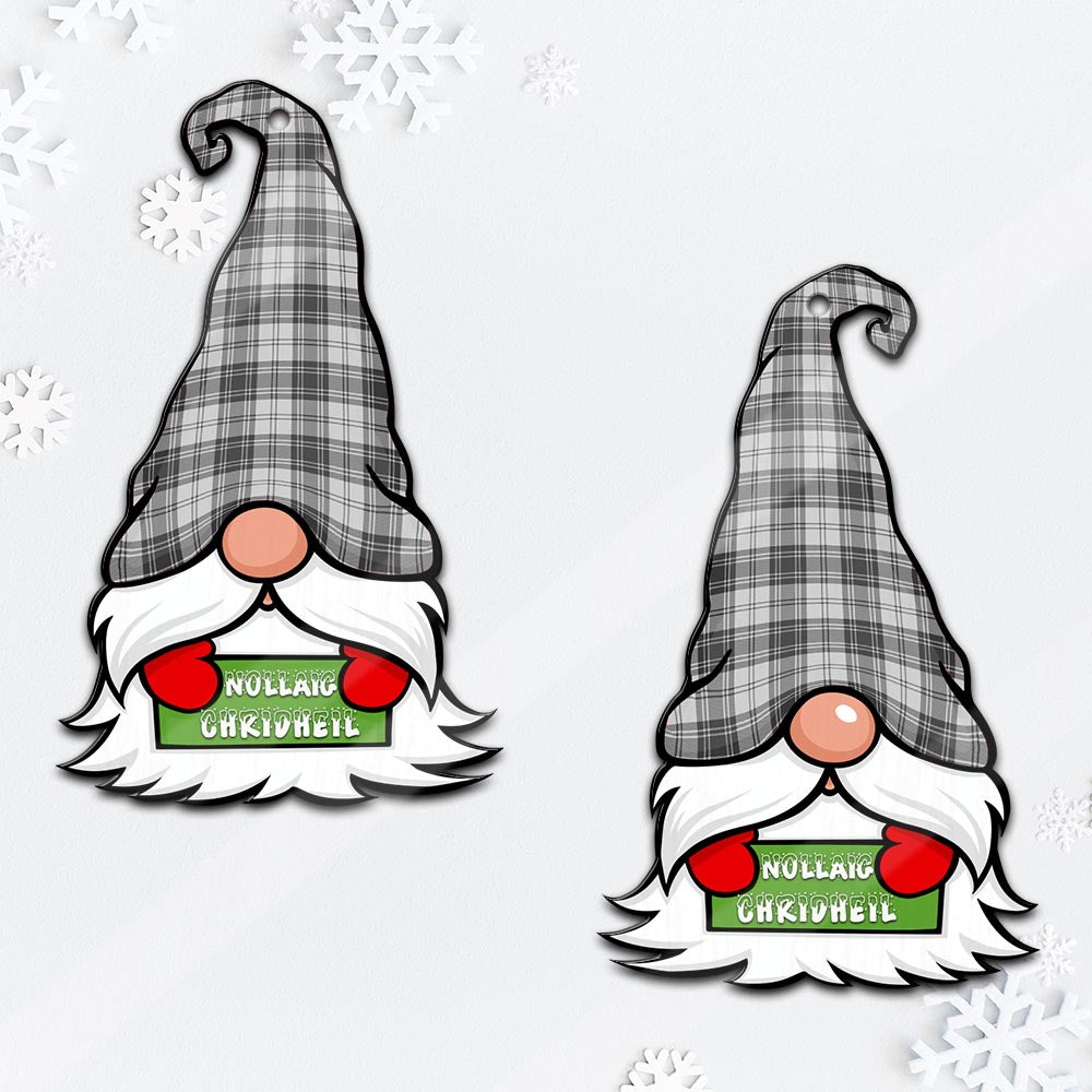 Douglas Grey Modern Gnome Christmas Ornament with His Tartan Christmas Hat - Tartan Vibes Clothing