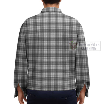 Douglas Grey Modern Tartan Unisex Lapel Cotton Jacket