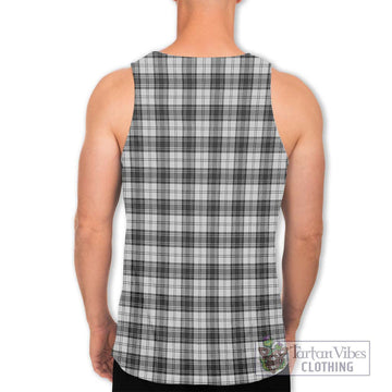 Douglas Grey Modern Tartan Men's Tank Top with Family Crest DNA In Me Style