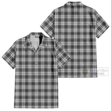 Douglas Grey Modern Tartan Cotton Hawaiian Shirt