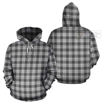 Douglas Grey Modern Tartan Cotton Hoodie