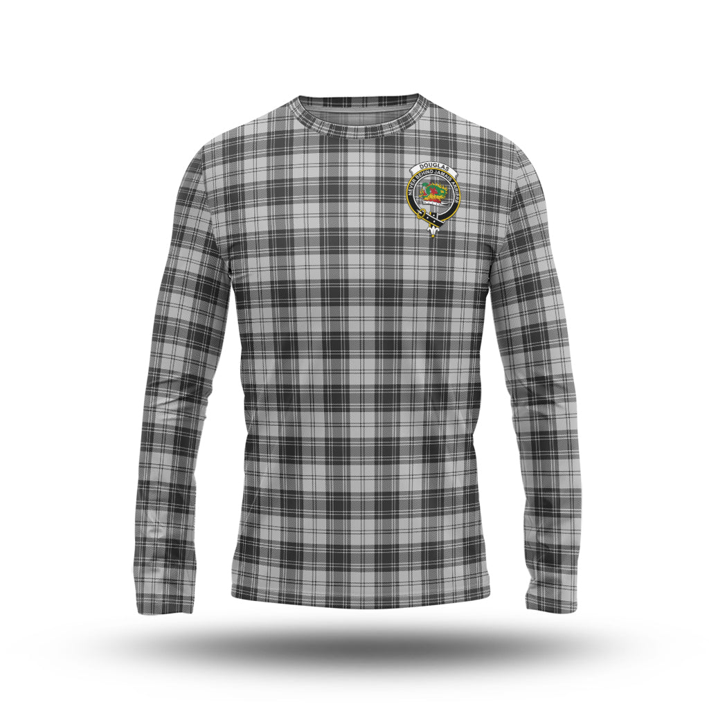 douglas-grey-modern-tartan-long-sleeve-t-shirt-with-family-crest