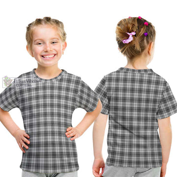 Douglas Grey Modern Tartan Kid T-Shirt