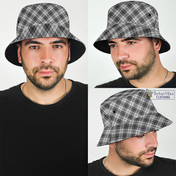 Douglas Grey Modern Tartan Bucket Hat