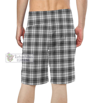 Douglas Grey Modern Tartan Men's Board Shorts