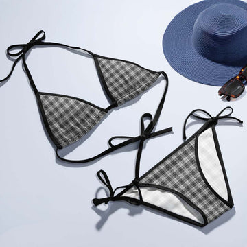 Douglas Grey Modern Tartan Bikini Swimsuit