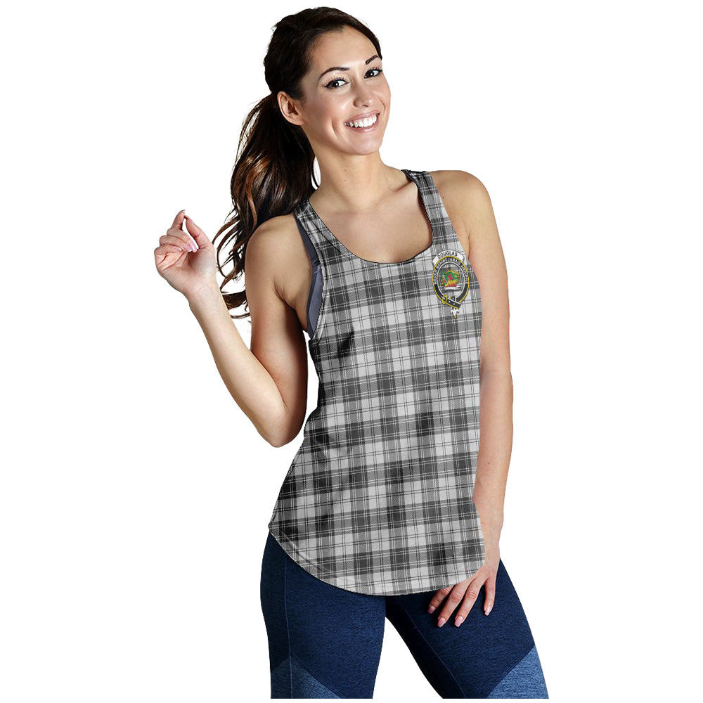 douglas-grey-modern-tartan-women-racerback-tanks-with-family-crest