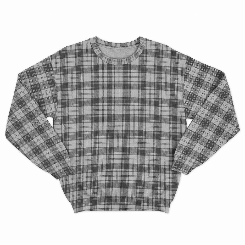 Douglas Grey Modern Tartan Sweatshirt - Tartan Vibes Clothing