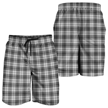 Douglas Grey Modern Tartan Mens Shorts