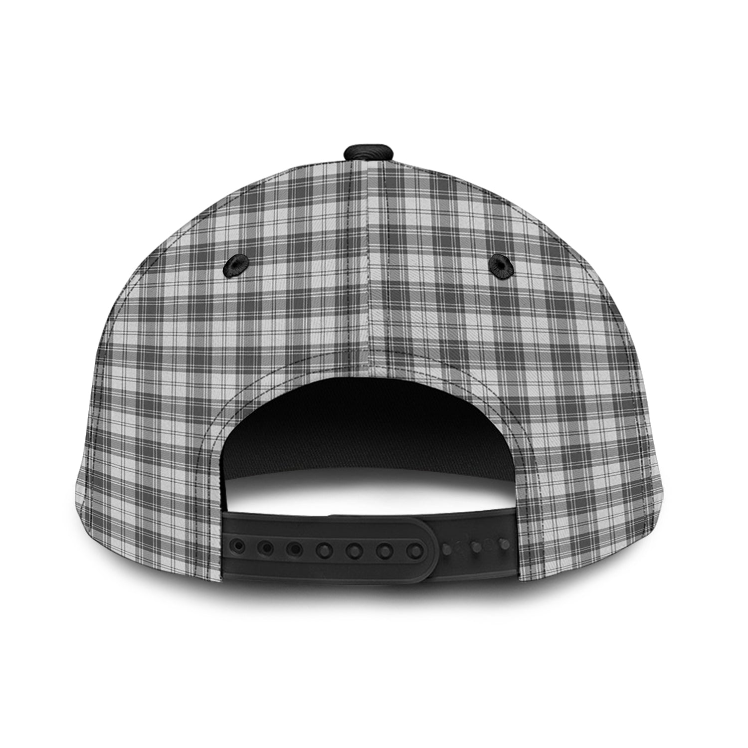 Douglas Grey Modern Tartan Classic Cap with Family Crest - Tartan Vibes Clothing