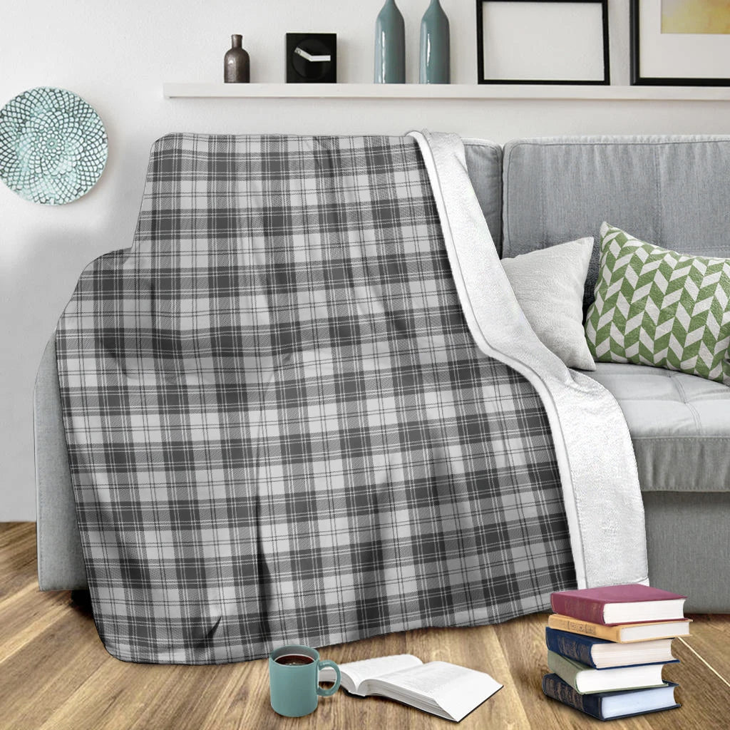 Douglas Grey Modern Tartan Blanket - Tartan Vibes Clothing