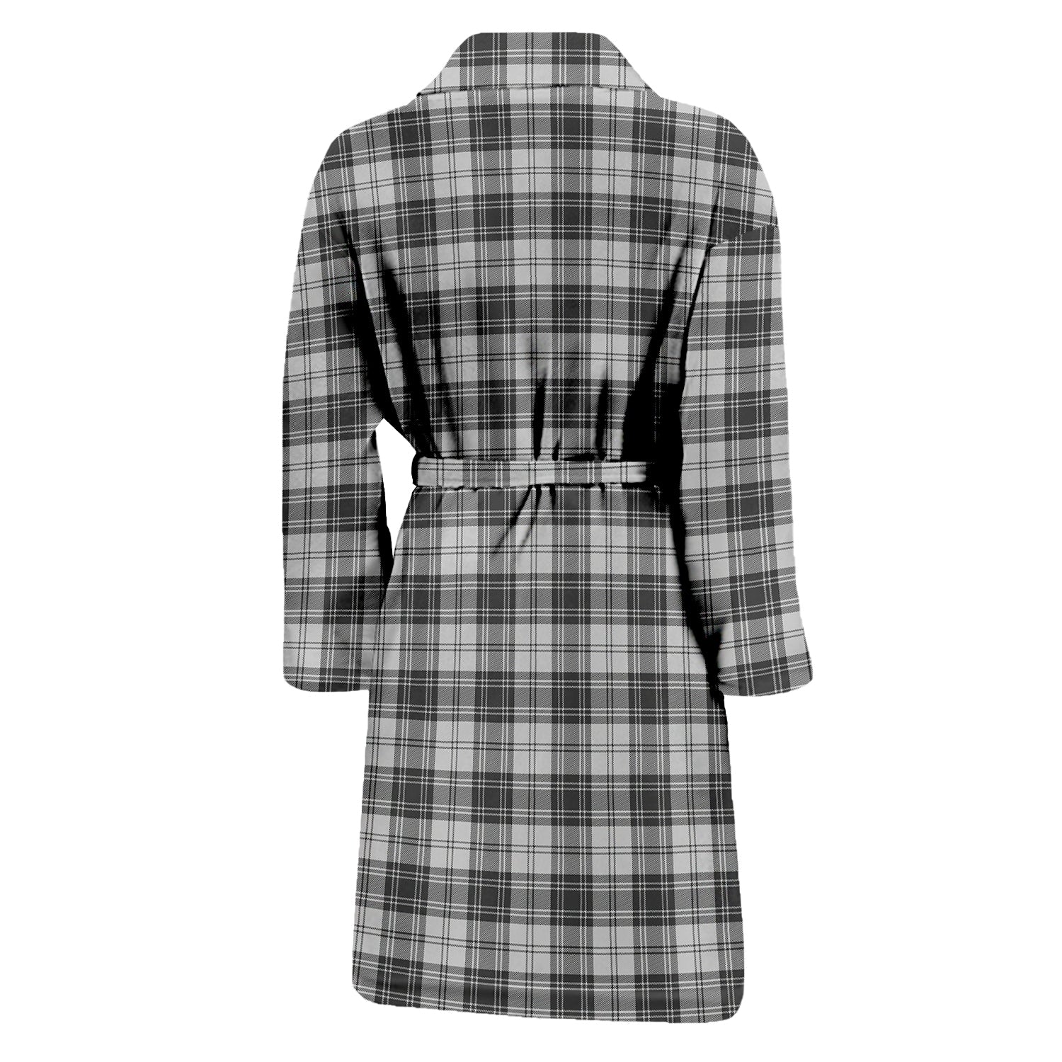 Douglas Grey Modern Tartan Bathrobe - Tartan Vibes Clothing