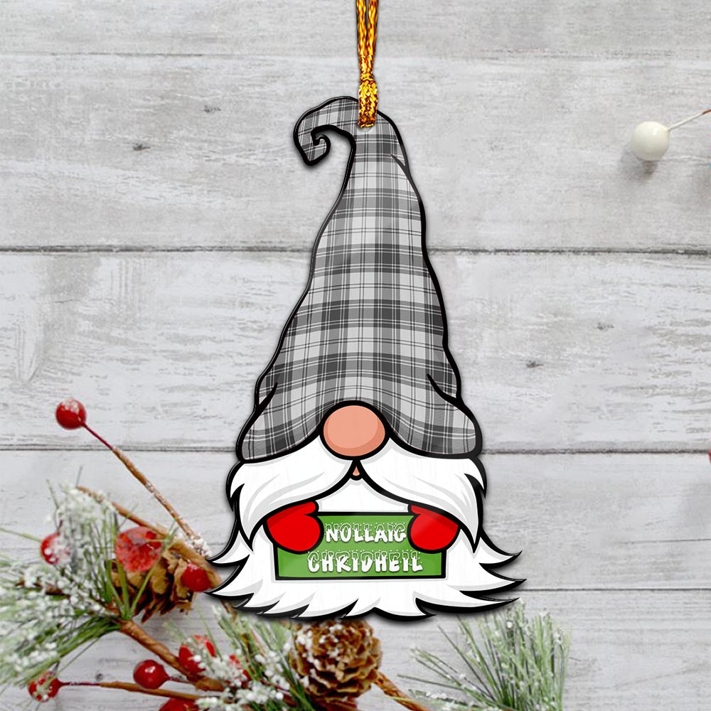 Douglas Grey Modern Gnome Christmas Ornament with His Tartan Christmas Hat - Tartan Vibes Clothing