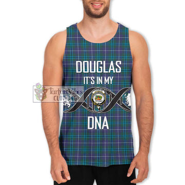 Douglas Modern Tartan Men's Tank Top with Family Crest DNA In Me Style