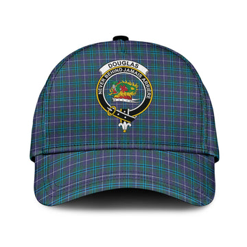 Douglas Modern Tartan Classic Cap with Family Crest